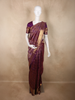 Royal Violet Purple and Deep Magenta Checked Zari Woven Design Pure Kanchipuram Silk Saree with Zari Border