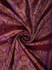 Royal Violet Purple and Deep Magenta Checked Zari Woven Design Pure Kanchipuram Silk Saree with Zari Border