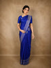 Royal Blue Butta Woven Design Pure Kanchipuram Silk Saree with Zari Border