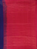 Royal Blue Floral Motif Woven Pure Kanchipuram Silk Saree - Diadem