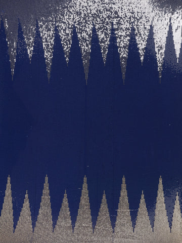 Royal Blue Sequin Embellished Chiffon Saree - Diadem