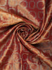 Royal Mauve Floral And Paisley Motifs Banarasi Silk Saree - Diadem