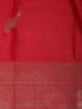 Ruby Pink Bird Design Raw Silk Saree - Diadem