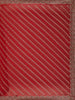Ruby Red Paisley Embroidery Georgette Fancy Saree