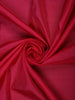 Ruby Red Solid Design Woven Zari Border Silk Saree - Diadem