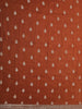 Rust Brown Floral Design Tissue Saree with Sequins Border