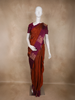 Rust Brown Stripes Design Soft Silk Fancy Wear Saree with Contrast Border