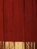 Rust Copper Orange and Deep Maroon Traditional Zari Woven Design Pure Kanchipuram Silk Saree with Zari Border