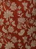 Rust Maroon Floral Printed Design Cotton Straight Cut Salwar Suit with Dupatta
