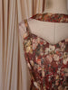 Rust Maroon Floral Printed and Stone Embellished Design Tissue Silk Fancy Lehenga with Matching Choker Dupatta