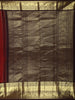 Rust Maroon Floral Zari Woven Design Pure Kanchipuram Silk Saree with Contrast Zari Border