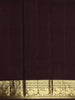 Rust Maroon Floral Zari Woven Design Pure Kanchipuram Silk Saree with Contrast Zari Border