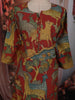 Rust Maroon Kalamkari Printed Design Cotton Salwar Suit