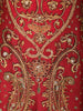 Rust Maroon Traditional Motif Sequins and Beads Embroidered Design Chiffon Palazzo Suit with Matching Dupatta