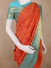 Rust Orange Butta Woven Design Kanchipuram Silk Saree