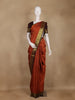 Rust Orange Butta Woven Design Pure Kanchipuram Silk Saree