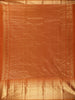 Rust Orange Butta Woven Kanchipuram Silk Saree with Zari Border
