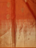 Rust Orange Butta Woven Kanchipuram Silk Saree with Zari Border