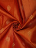 Rust Orange Butta Woven Kanchipuram Silk Saree with Zari Border