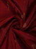 Rust Orange Butta Zari Woven Design Pure Kanchipuram Silk Saree with Contrast Purple Gold Border