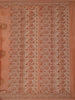 Rust Orange Floral Embroidery Design Organza Saree