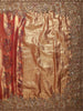 Rust Orange Floral Heavy Sequins and Beads Embroidered Design Tissue Designer Saree