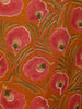 Rust Orange Floral Printed Design Cotton Straight Cut Salwar Suit