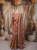 Rust Orange Floral Sequins and Zari Embroidered Design Tissue Silk Palazzo Suit with Matching Dupatta