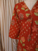 Rust Orange Floral Vine Printed Design Pure Cotton Straight Cut Salwar Suit with Matching Dupatta