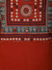 Rust Orange Kalamkari Printed Design Cotton Straight Cut Salwar Suit with Dupatta