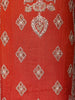 Rust Orange Motifs Design Georgette Straight Cut Salwar Suit