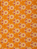 Rust Orange Solid Design Cotton Casual Wear Saree with Kalamkari Blouse
