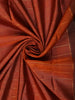 Rust Orange Striped Zari Woven Design Pure Kanchipuram Silk Saree with Contrast Pink Border