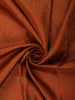 Rust Orange Vertical Striped Zari Woven Design Pure Kanchipuram Silk Saree with Matching Floral Zari Border