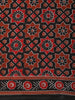Rust Red Ajrakh Printed Design Cotton Casual Wear Saree