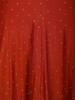 Rust Red Floral Embroidered Design  Raw Silk Gown with Dupatta