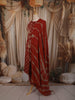Rust Red Floral Printed Design Cotton Salwar Suit with Dupatta