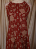 Rust Red Floral Printed Design Cotton Salwar Suit with Dupatta