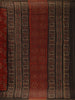 Rust Red Floral Printed Cotton Saree - Diadem