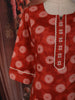Rust Red Geometric Printed Design Cotton Straight Cut Salwar Suit with Dupatta