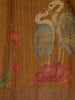 Rust Yellow Floral Design Tussar Silk Saree - Diadem