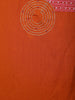 Rust Orange Embroidered Design Cotton Salwar Suit - Diadem