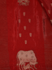 Rust Red Cow And Calf Motif Embroidered Georgette Saree - Diadem