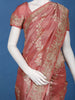 Rustic Rose Floral Zari Sequin Embellishment Organza Saree - Diadem