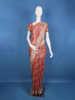 Rustic Rose Floral Zari Sequin Embellishment Organza Saree - Diadem