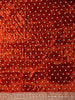 Rust orange Solid Design Satin Saree with Embellished Lace Border