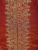 Saffron Rust Orange Floral Zari and Mirror Embroidered Design Tissue Organza Palazzo Suit with Dupatta