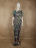 Sage Green Abstract Printed Design Semi Tussar Saree