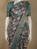Sage Green Abstract Printed Design Semi Tussar Saree