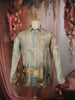 Sage Green Abstract Woven Design Pure Cotton Fancy Wear Full Sleeve Men Shirt